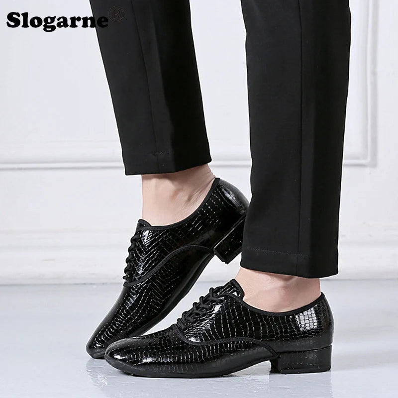 Male Big Size White Dance Shoes Men Soft Leather Latin Shoes Man Jazz Waltz Ballroom Dancing Yoga Train Sneakers Stage Footwear