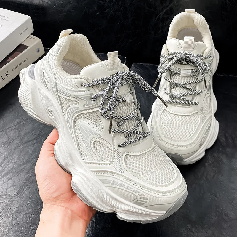 Men's Shoes, Retro High-Top Shoes for Couples,Round Toe with Comfortable Lining Suitable for Autumn and Winter Outdoor Running,