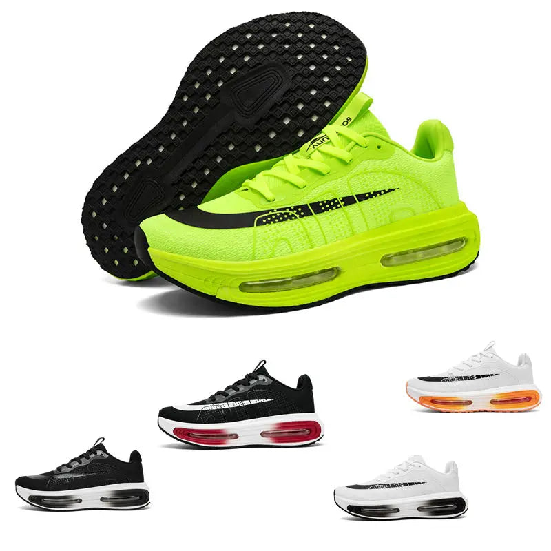 Men's Sports Shoes, Comfortable Air-Cushion Running Shoes, Walking Non-Slip Sports Shoes, Wide-Toe Training Shoes