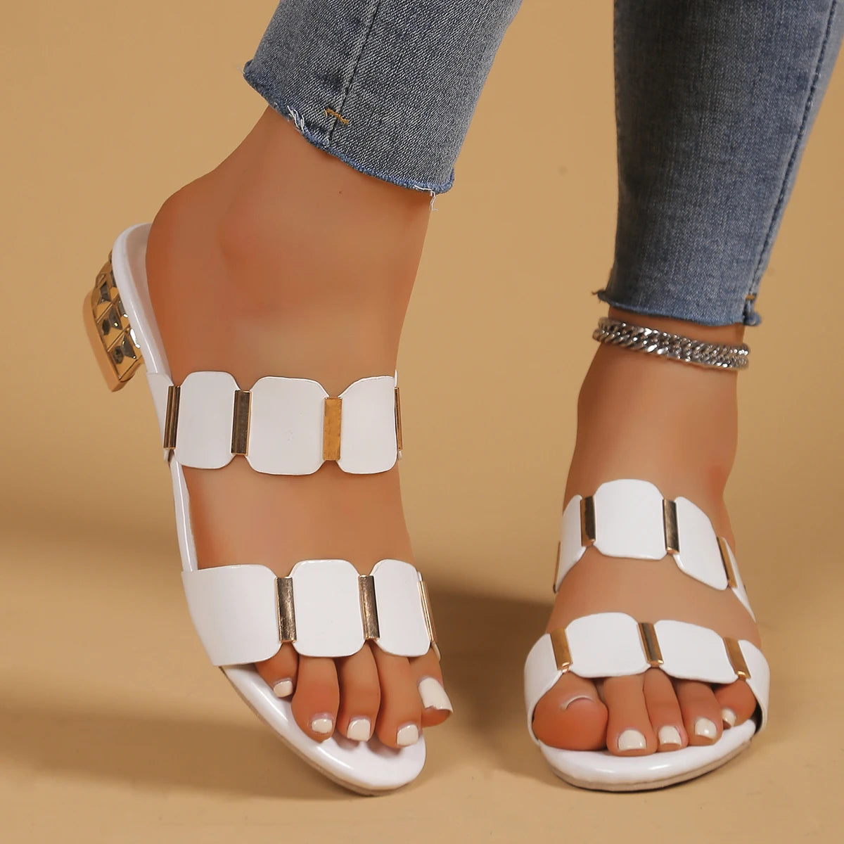 Shoes for Women Fashion Spring Summer Women High Heels Sandals Lady New Sexy Comfortable Lightweight Sandals Sandalias De Mujer