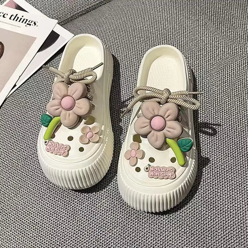 shoes woman 2025 sale shoes with free shipping casual sneaker ladies shoes Stylish thick-soled semi-instep shoes