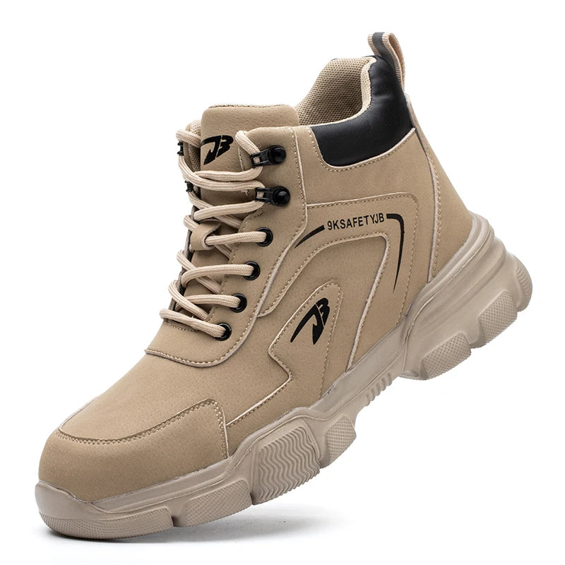 Safety Shoes Men Steel toe shoes Work Sneakers Indestructible Shoes Anti-smash Anti-puncture Waterproof boots Protective Boots