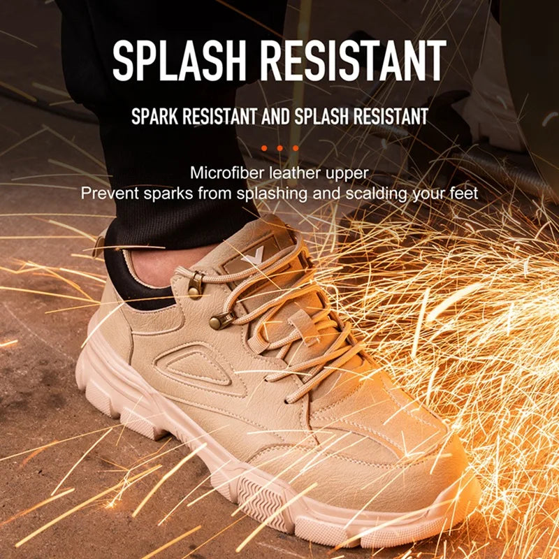 Safety Shoes Men Steel Toe Work Shoes Anti-smash Anti-puncture Indestructible Shoes Protective Boots Outdoor work shoes ﻿ ﻿ ﻿ ﻿