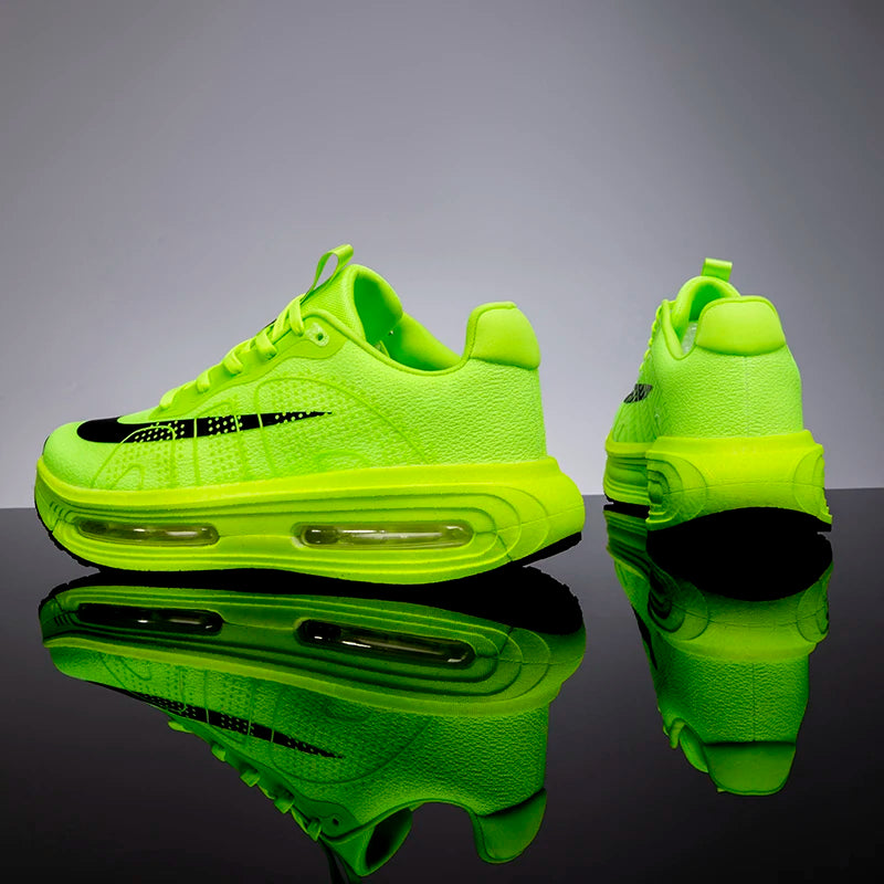 Men's Sports Shoes, Comfortable Air-Cushion Running Shoes, Walking Non-Slip Sports Shoes, Wide-Toe Training Shoes