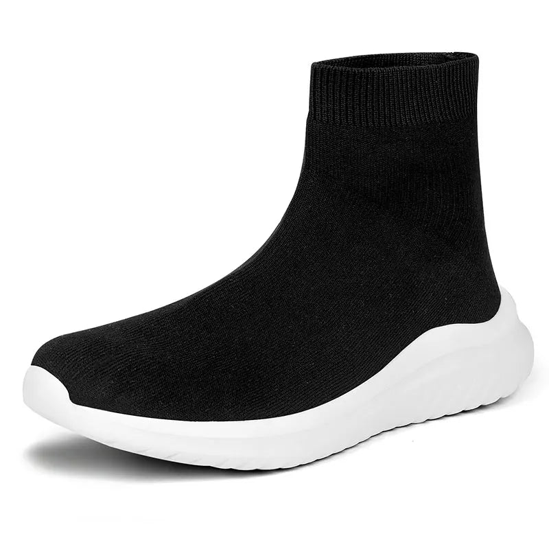 Men's and women's new high-top casual sports shoes walking flat ankle boots lovers non-slip shoes autumn and winter
