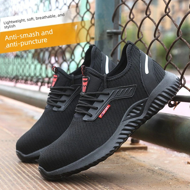 Safety Shoes Work Sneakers Steel Toe Men Women Anti Smash Puncture Proof Work Boots Indestructible Safety Shoes Light Breathable