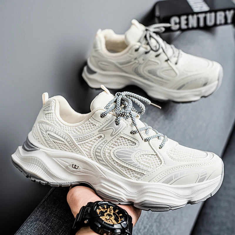Men's Shoes, Retro High-Top Shoes for Couples,Round Toe with Comfortable Lining Suitable for Autumn and Winter Outdoor Running,