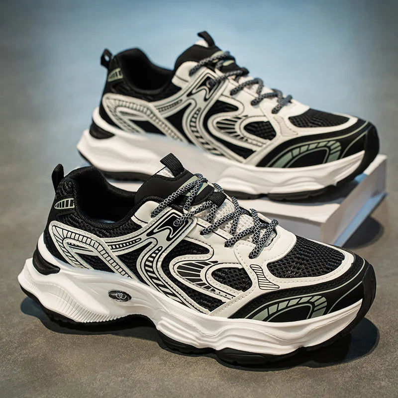 Men's Shoes, Retro High-Top Shoes for Couples,Round Toe with Comfortable Lining Suitable for Autumn and Winter Outdoor Running,