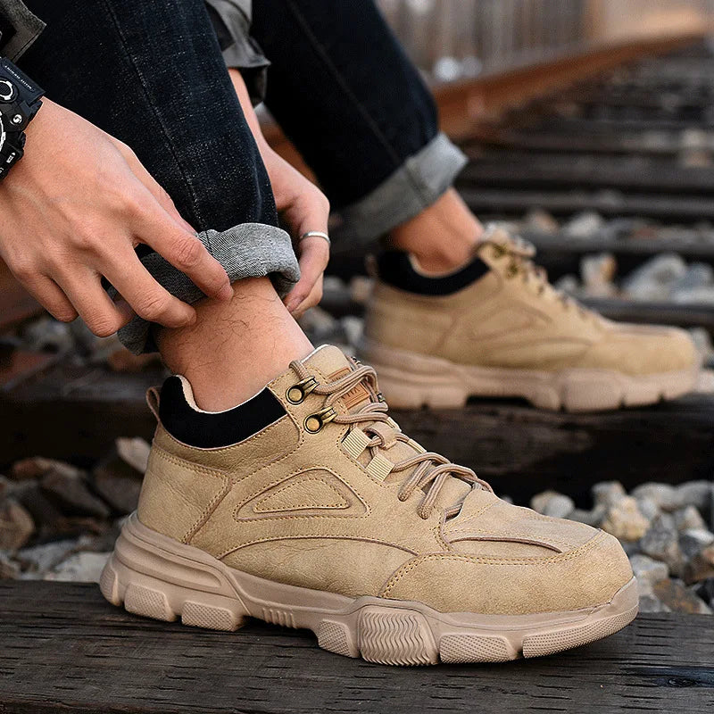 Safety Shoes Men Steel Toe Work Shoes Anti-smash Anti-puncture Indestructible Shoes Protective Boots Outdoor work shoes ﻿ ﻿ ﻿ ﻿