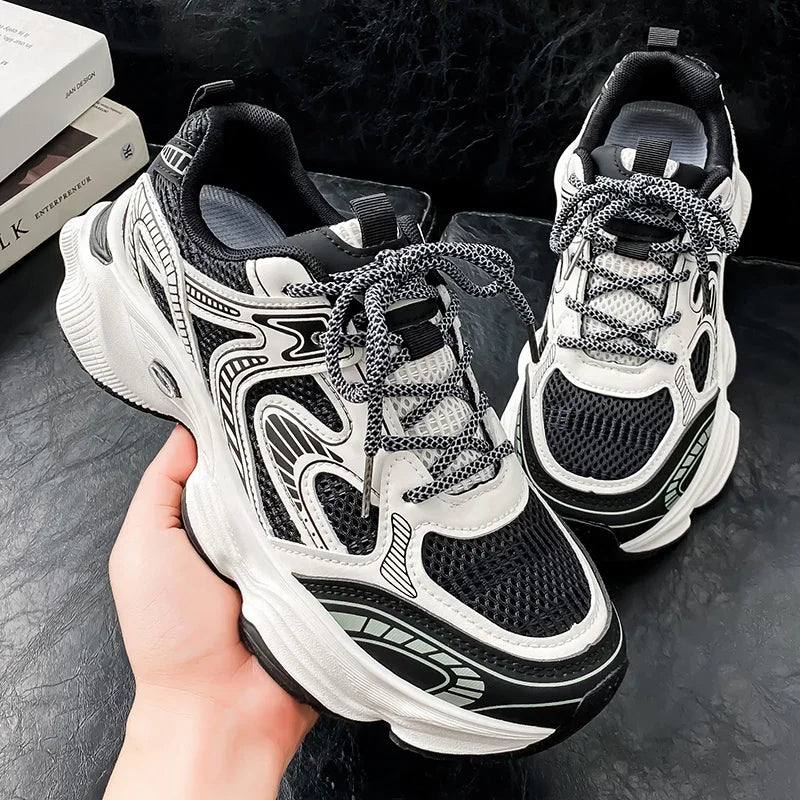 Men's Shoes, Retro High-Top Shoes for Couples,Round Toe with Comfortable Lining Suitable for Autumn and Winter Outdoor Running,