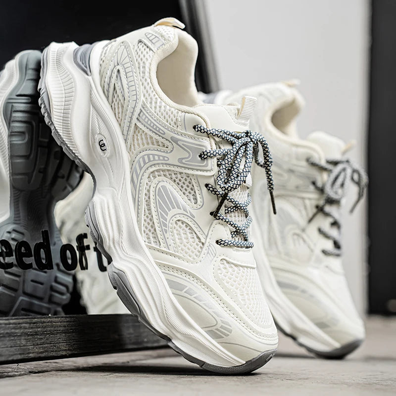 Men's Shoes, Retro High-Top Shoes for Couples,Round Toe with Comfortable Lining Suitable for Autumn and Winter Outdoor Running,