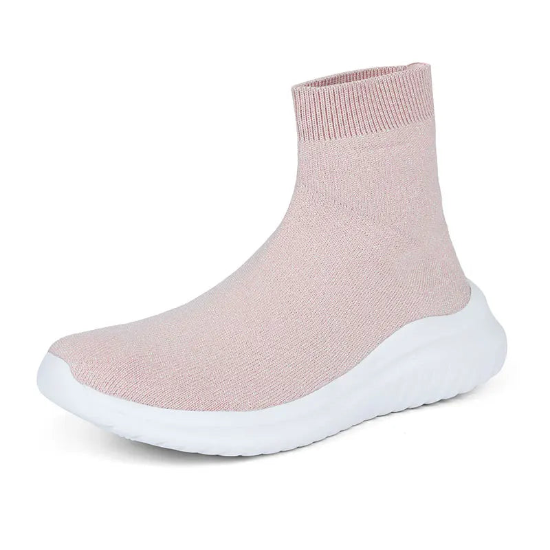 Men's and women's new high-top casual sports shoes walking flat ankle boots lovers non-slip shoes autumn and winter