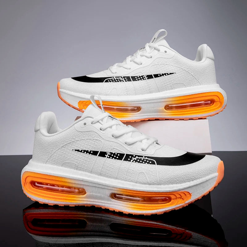 Men's Sports Shoes, Comfortable Air-Cushion Running Shoes, Walking Non-Slip Sports Shoes, Wide-Toe Training Shoes